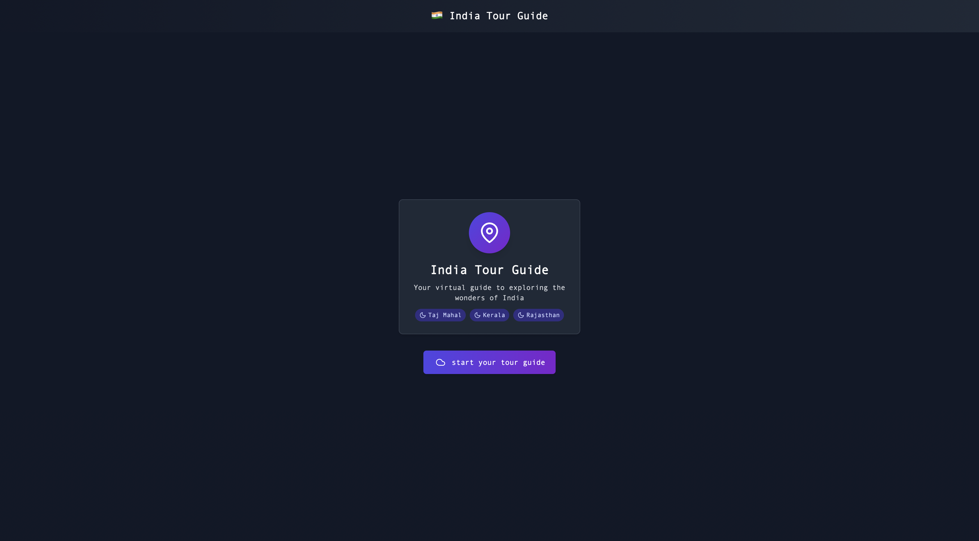 India Tour Guide - Realtime AI Voice Assistant