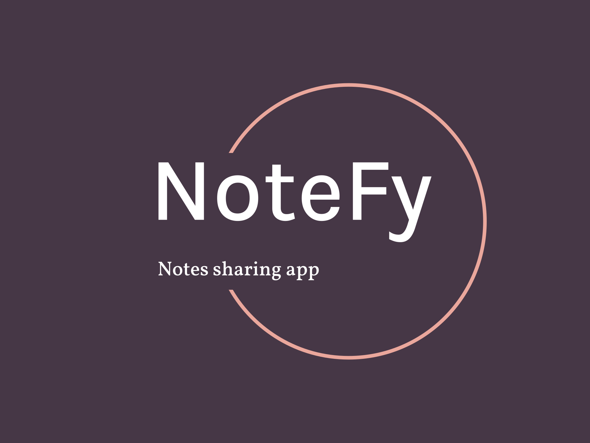 NoteFy - Course Notes Sharing Application